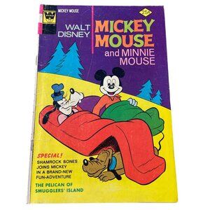 Whitman Walt Disney Mickey Mouse & Minnie Mouse Comic No.151 Shamrock Bones 1974